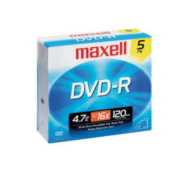 DVD MAXELL 16X DVD R CAJA