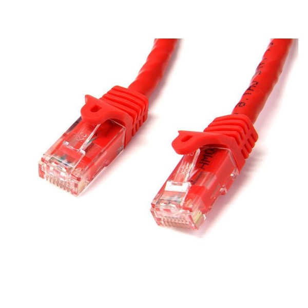 startech com n6patc15mrd cable de red gigabit ethernet 15m utp patch cat6 cat 6 rj45 snagless si
