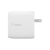 belkin wcb002dqwh wall charger dual usb a 24w total 12w x2 white wcb002dqwh 2