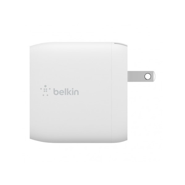 belkin wcb002dqwh wall charger dual usb a 24w total 12w x2 white wcb002dqwh 2