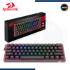 teclado redragon fizz pro k616 rgb b black red wireless mecanico ingles