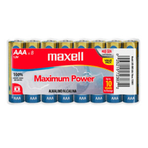 Pila AAA Alcalina x8 Maxell LR03 8BS