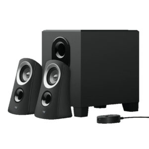 Parlante Logitech Z313 Imagen parlantes y subwoofer 3 4 lado derecho