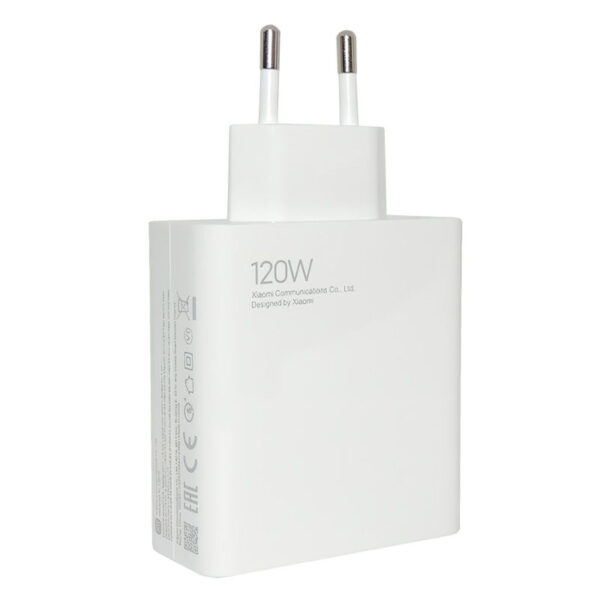 Cargador USB A Tipo C 120W Xiaomi Blanco Imagen 3 4