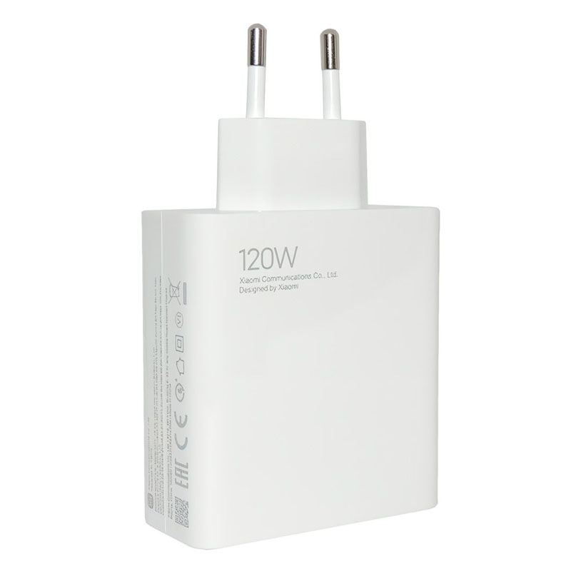 CARGADOR USB A TIPO C 120W XIAOMI BLANCO