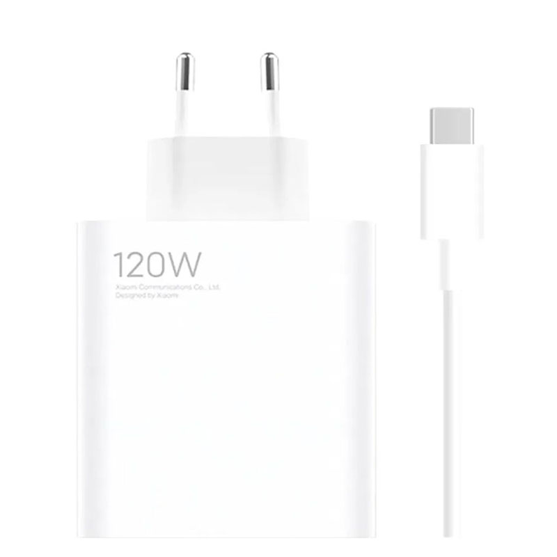 Cargador USB A Tipo C 120W Xiaomi Blanco Imagen con cable