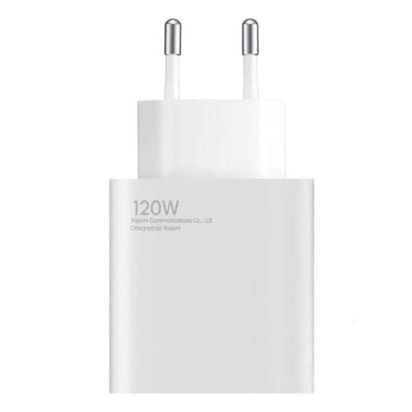 Cargador USB A Tipo C 120W Xiaomi Blanco Imagen frontal