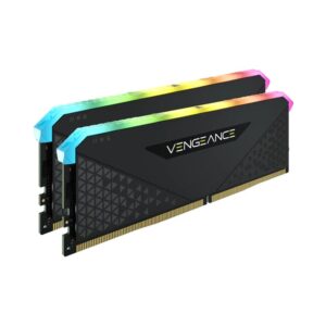 Memoria RAM 16GB DDR4 3600 PC CorsairVENGEANCE RGB RS imagen frontal 3 4 lateral izquierdo