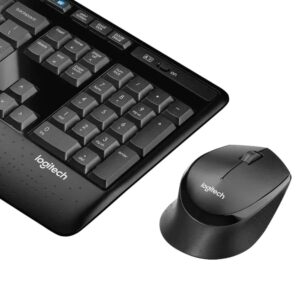 Teclado y mouse Logitech detalle