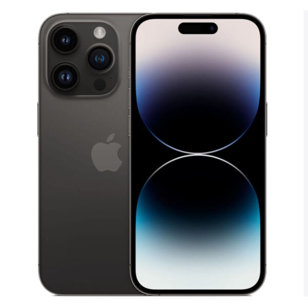 APPLE IPHONE 14 PRO 256GB Imagen trasera y frontal color negro
