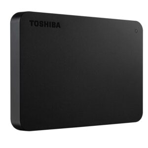 DISCO DURO EXTERNO 2TB TOSHIBA CANVIO BASICS imagen 3 4 lateral izquierdo