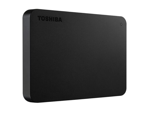 DISCO DURO EXTERNO 2TB TOSHIBA CANVIO BASICS imagen 3 4 lateral izquierdo