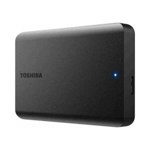 Disco Duro Externo 1TB Toshiba Canvio imagen frontal 3 4 lateral derecha