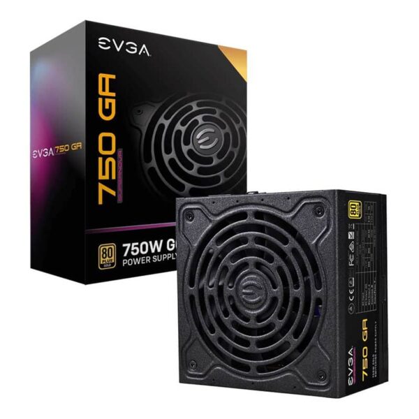 Fuente 750W Gold 80+ EVGA SUPERNOVA Imagen fuente y caja