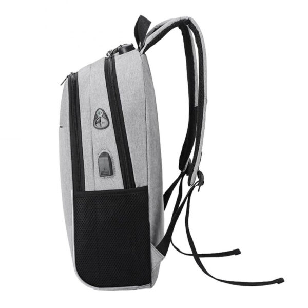 Mochila para Notebook 15.6 Kolke KVM 339 Gris Claro lateral derecho