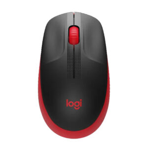 Mouse Inalámbrico Logitech M190 Rojo Imagen cenital