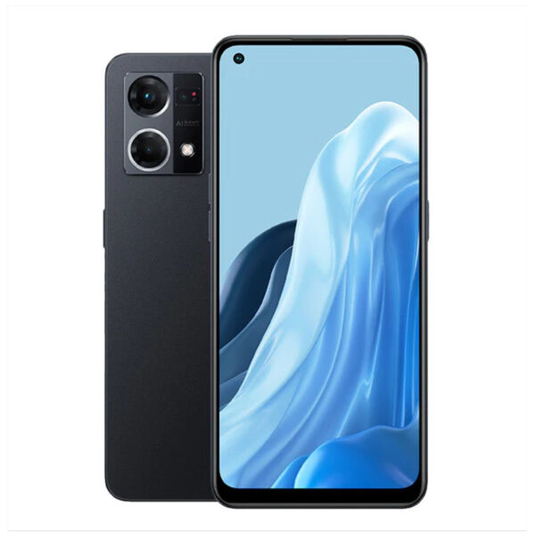 OPPO RENO 7 8GB 128GB CPH2363 Imagen frontal y trasera color negro