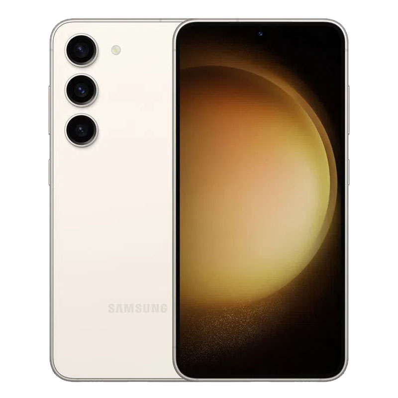 SM S916B Samsung Galaxy S23+ 8GB 256GB SM S916B Imagen trasera y frontal color crema