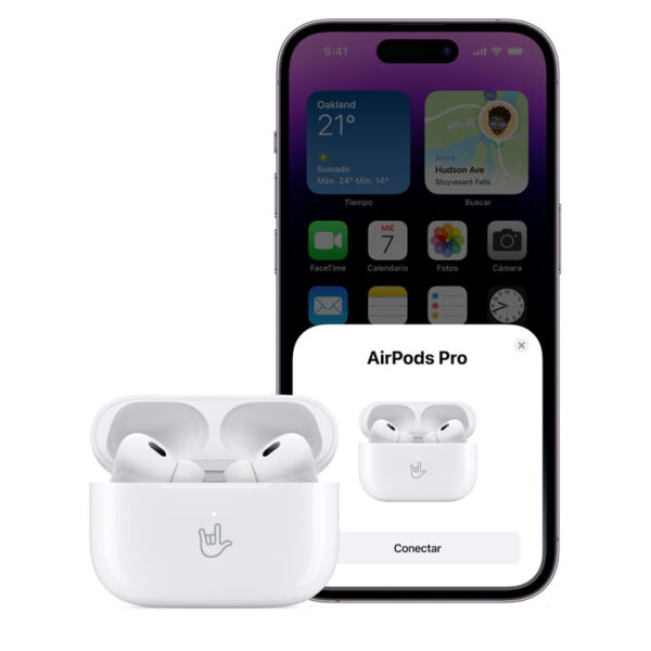 Apple Airpods Pro 2 MQD83AM Imagen con iphone