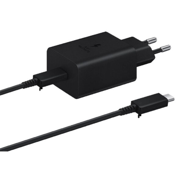 Cargador USB 45W USB C Samsung Imagen cable y cabeza