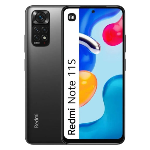 Xiaomi Redmi Note 11S 4G 6GB 128GB Global Imagen color negro frontal y trasero