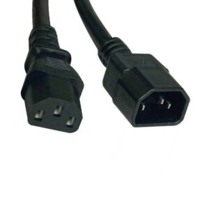 CABLE POWER UPS C13 A C14 1.5M GRUESO imagen 3 4 lateral izquierda