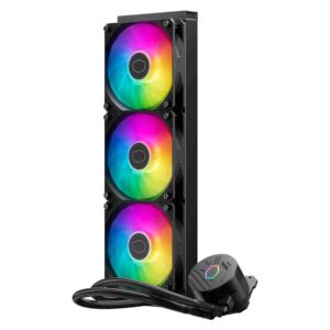 COOLER MASTER LIQUID 360L CORE ARGB NEGRO imagen 3 4 lateral derecha