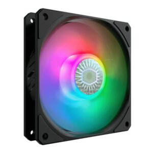 COOLER MASTER SICKLEFLOW 120 ARGB 3 EN 1 imagen 3 4 lateral izquierdo unidad