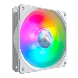 COOLER MASTER SICKLEFLOW 120 ARGB WHITE 3 EN 1 imagen 3 4 lateral izquierda