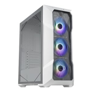 GABINETE COOLER MASTER TD500 MESH V2 WHITE imagen 3 4 lateral izquierdo