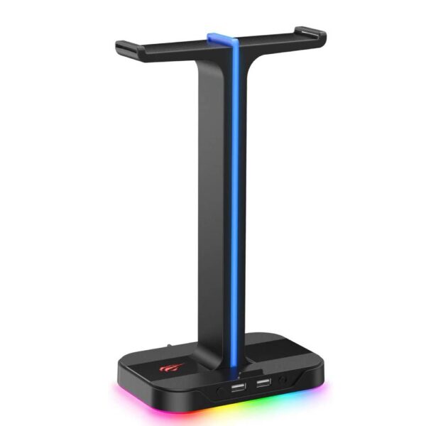 SOPORTE AURICULAR HAVIT TH670 RGB imagen 3 4 lateral izquierda