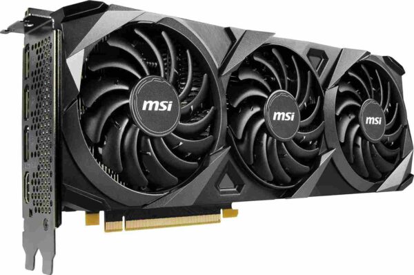 VGA RTX 3060 TI 8GB MSI VENTUS 3X OC imagen 3 4 lateral izquierdo