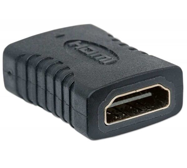 ADAPTADOR HDMI A HDMI HEMBRA 4K 60Hz MANHATTAN imagen 3 4 lateral izquierda