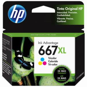 CARTUCHO HP 667 XL COLOR 3YM80AL imagen frontal