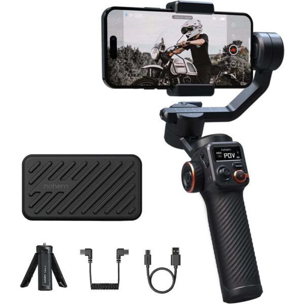 ESTABILIZADOR P CELULAR ISTEADY M6 imagen con accesorios