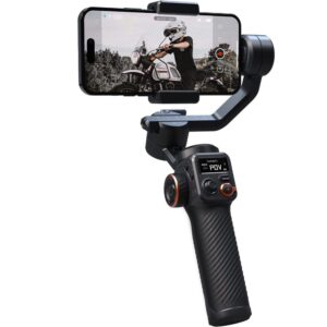 ESTABILIZADOR P CELULAR ISTEADY M6 imagen trasera ejemplo de uso