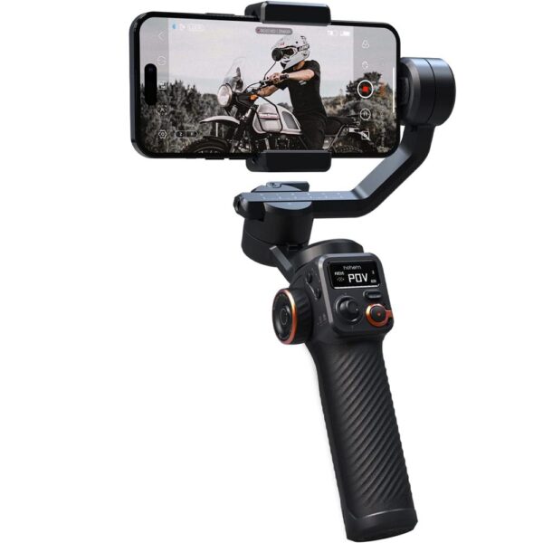ESTABILIZADOR P CELULAR ISTEADY M6 imagen trasera ejemplo de uso