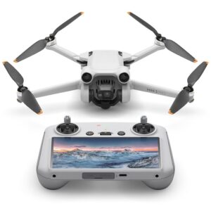 DRONE DJI MINI 3 PRO 4K +CONTROL DJI RC imagen frontal en picado con control