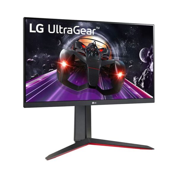 MONITOR 24″ FHD 144Hz IPS LG 24GN65R imagen frontal 3 4 lateral izquierda