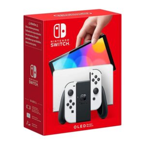 NINTENDO SWITCH OLED 64GB imagen frontal 3 4 lateral izauierda