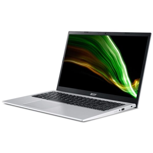 NOTEBOOK ACER A315 58 350L I3 1115G4 8GB 256GB SSD FULL HD 15.6″ imagen frontal 3 4 lateral derecha
