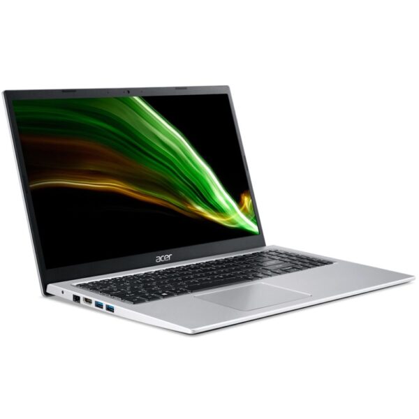 NOTEBOOK ACER A315 58 350L I3 1115G4 8GB 256GB SSD FULL HD 15.6″ imagen frontal 3 4 lateral izquierda
