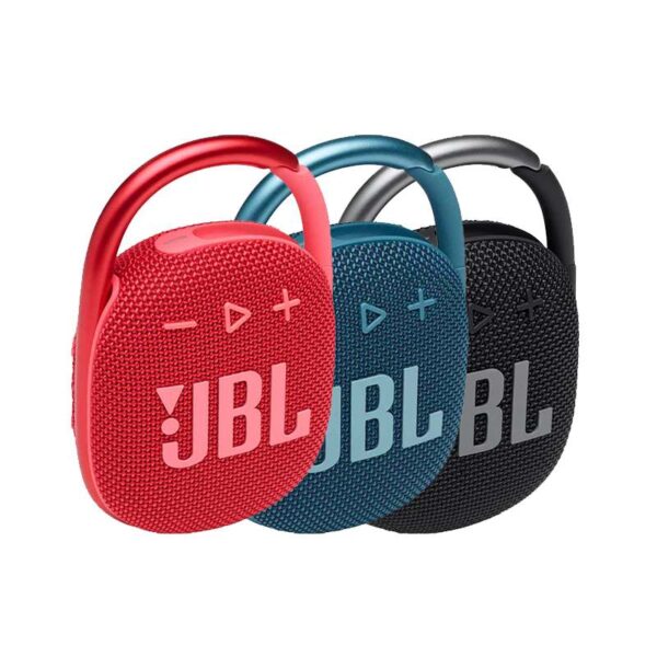 PARLANTE JBL CLIP 4 imagen frontal 3 4 lateral izquierda