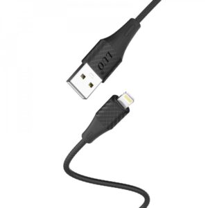 CABLE LIGHTNING P IPHONE 3M LUO 1110 NEGRO imagen cenital