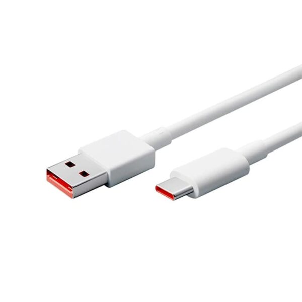 CABLE TIPO C 1M 120W XIAOMI H26250 imagen frontal 3 4 lateral derecha en picado