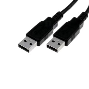 CABLE USB A USB A 1.5M (MACHO MACHO) imagen frontal 3 4 lateral derecha en angulo picado