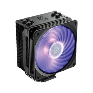 COOLER MASTER HYPER 212 RGB BLACK EDITION imagen frontal 3 4 lateral izquierda